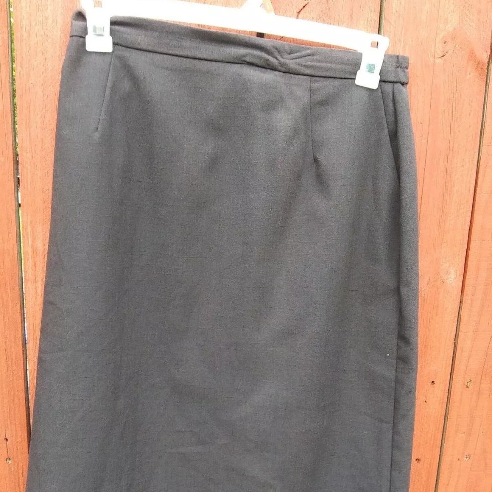 Vintage Napa Studio Women's Size 14 Black Long Pencil Skirt.